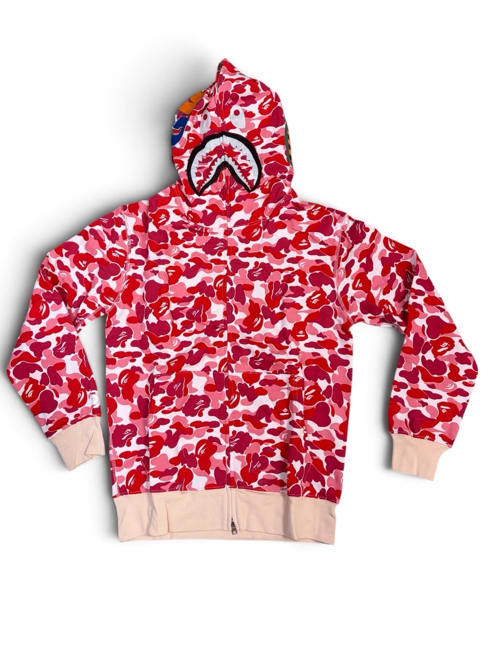 Men’s Red & Pink Camo Bape not authentic Hoodie